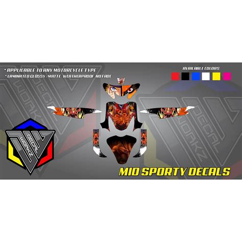 MIO SPORTY FULL BODY DECALS NARUTO Shopee Philippines