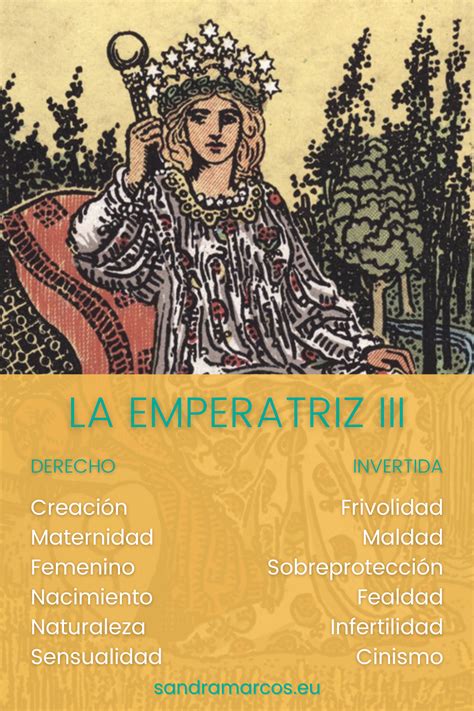 La Emperatriz Palabras Clave Tarot Lectura De Tarot Tarot Cartas