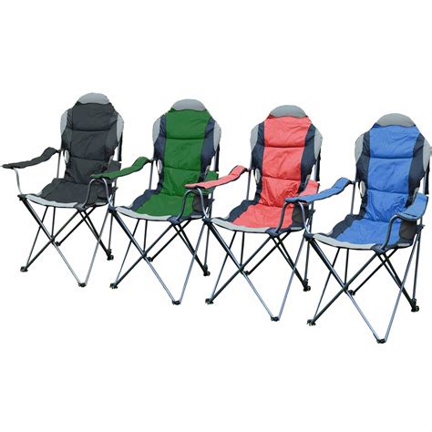 Buy Faboer Folding Camping Deluxe Chairs Heavy Duty Luxury Padded With