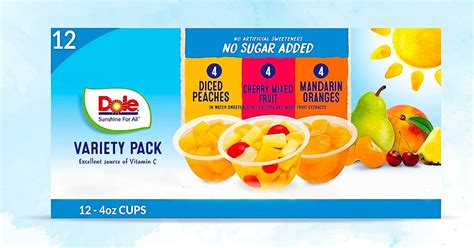 Dole Fruit Cups 12 Count Variety Pack Just 7 Shipped On Amazon Easy