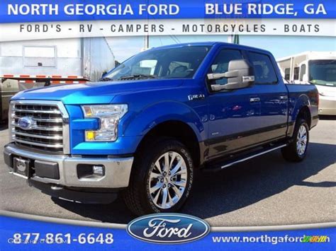 2015 Blue Flame Metallic Ford F150 Xlt Supercrew 4x4 107268186 Photo 2 Car