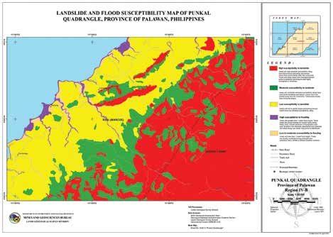 Landslide And Flood Susceptibility Map Of Rizal And Brooke S Point