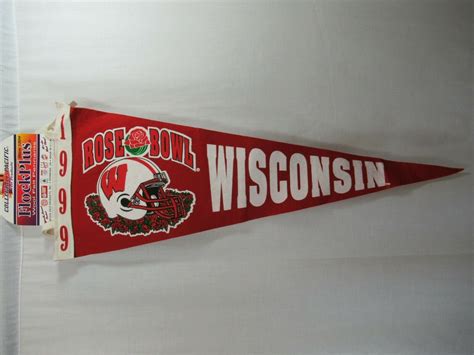 1999 Wisconsin Badgers Rose Bowl Football Pennant New Old | Etsy ...