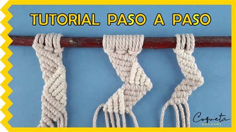 3 Patrones en 𝗭IG 𝗭AG para Macramé Nivel Principiante YouTube