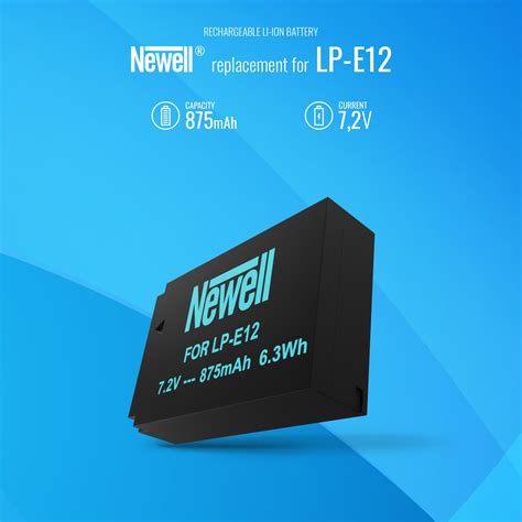 Zestaw ładowarka dwukanałowa Newell DL USB C i akumulator LP E12 do