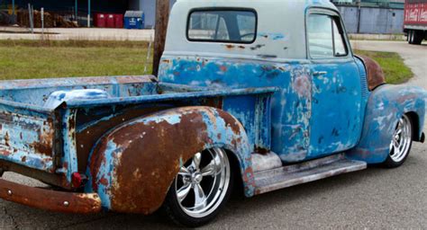 Chevrolet C Hot Rod Patina Shop Truck Slammed Not Bagged