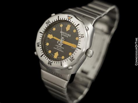 1983 Breitling Superocean Deep Sea Ref 81190 Divers Watch Stainl