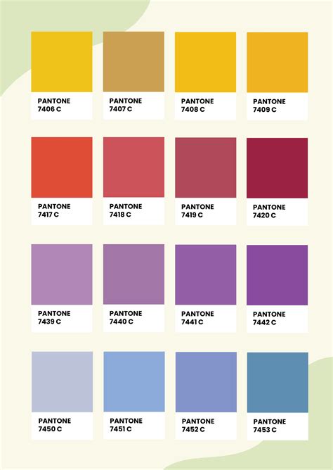 Pantone Color Chart Download