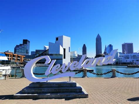 Cleveland Stock Image Image Of River Ohio Cleveland 165594453