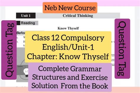 Question Tag Exercise Solution And Structures From Class Compulsory