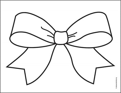 How To Draw A Bow Tie Really Easy Drawing Tutorial Off