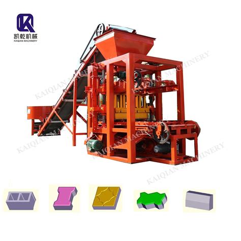 Semi Automatic Concrete Cement Building Hollow Paving Paver Brick And