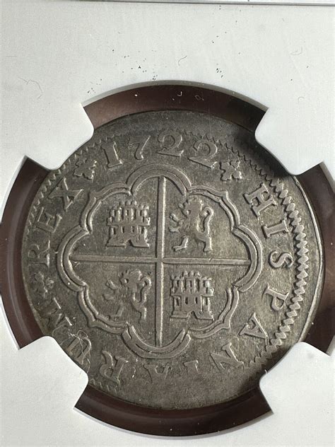 1722 SJ SPAIN 2 REALES NGC VF30 ORIGINAL EBay