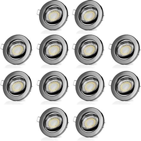 Sweet Led Lot De Spots Encastrables Orientables W Lm Led V