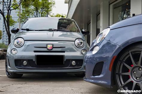 fiat abarth  sports style front bumper carbonado aero
