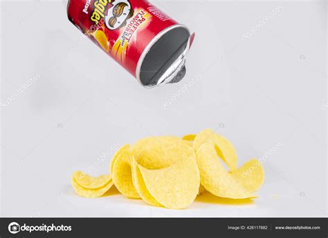 Box Pringles Chips Original Isolated White Kiev Ukraine November 2020