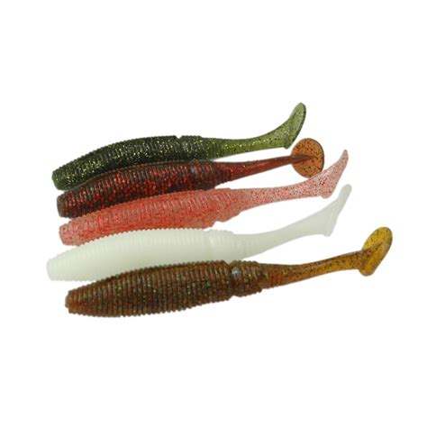 New 6pcs Soft Bait Fishing Lure With Salt 10cm 8g Saltwater Shad Lure