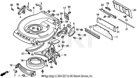 Honda HRA216 SXA LAWN MOWER USA VIN GJ03 1000001 Parts Diagram For