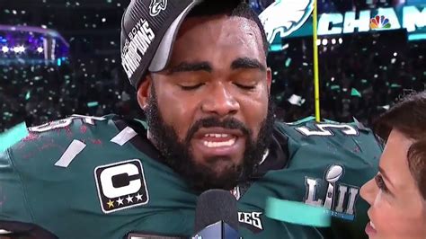 Brandon Graham Field Interview After Winning Super Bowl Lii Patriots