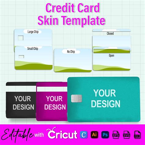 Credit Card Skin Template Debit Credit Card Template Card Cover Svg Credit Card Sticker Drag