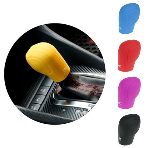 Soft Silicone Auto Gear Knobs Lever Shift Knob Shifter Cover Dustproof Non Slip