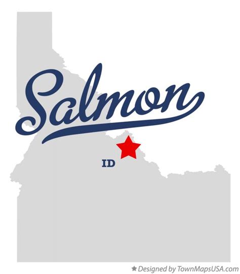 Map of Salmon, ID, Idaho