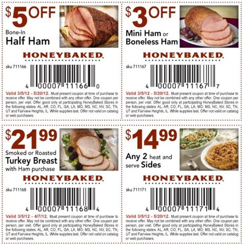 Honey Baked Ham Printable Coupons