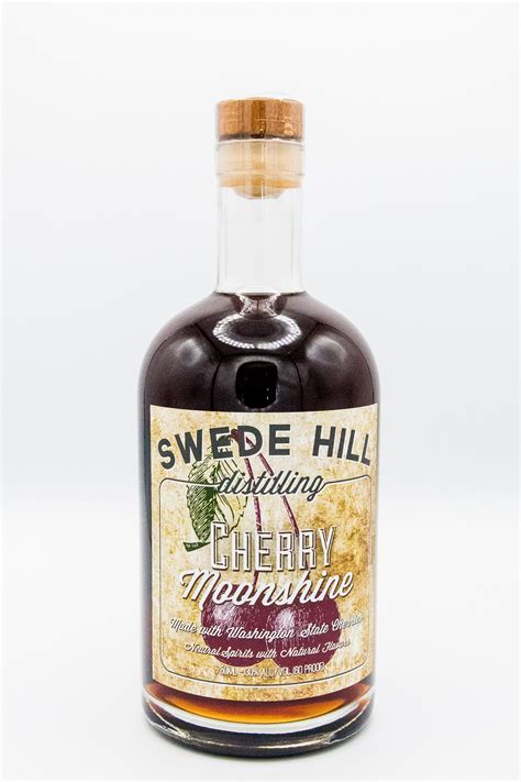 Cherry Moonshine, 750ml - Swede Hill Distillery