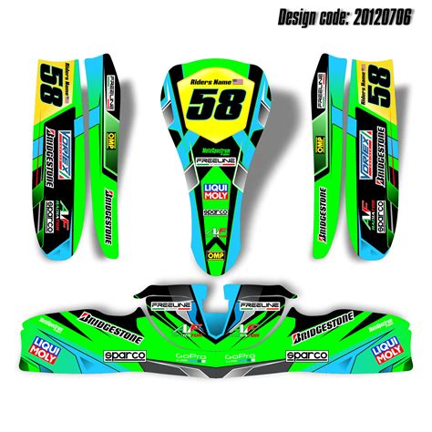 Go Kart Sticker Kit Template Zoomdoctor