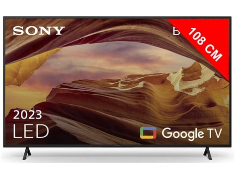 SONY KD 43X75WL 4K HDR Smart TV Noir TV LED 4K 108 Cm Livraison Rapide