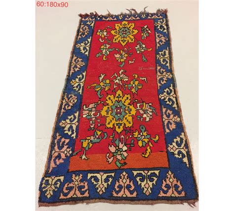 Vintage Moroccan Prayer Rug 180cm X 90cm Etsy Uk