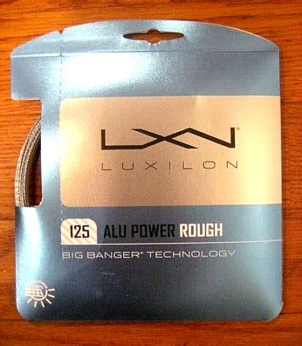 Luxilon Alu Power Rough Tennis String Silver Gauge Ebay