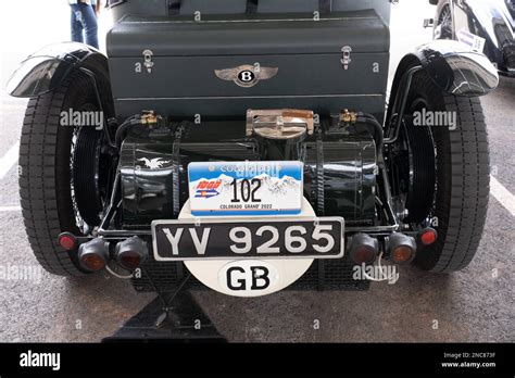 Fuel Tank On A Vintage British Built 1928 Bentley 4 12 Litre Le Mans