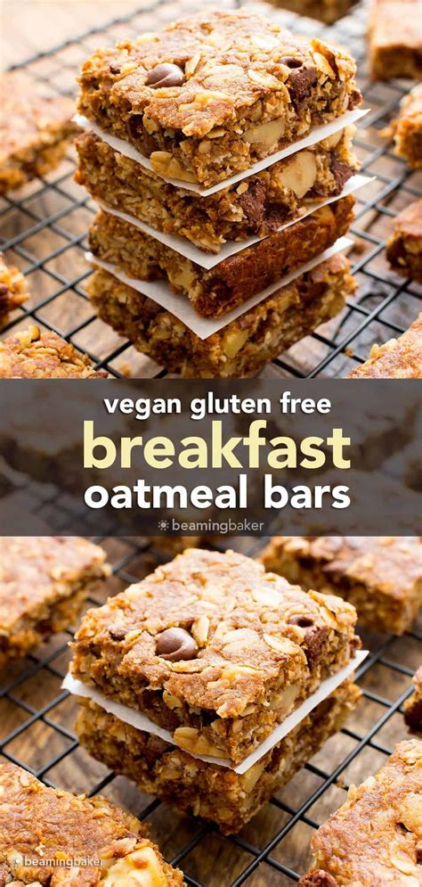 Vegan Breakfast Bars Gluten Free Oatmeal Bars Artofit