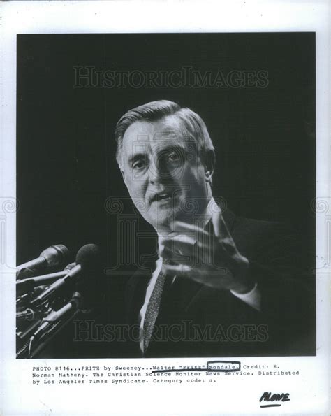 1984 Walter Mondaleus Vice Presidentdemocratpolitician Historic Images