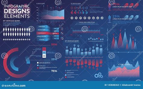 Infographics Elementy Nowo Ytny Infographic Wektorowy Szablon Z