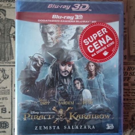 Piraci z Karaibów Zemsta Salazara Blu Ray 3D JABŁONNA Kup teraz na