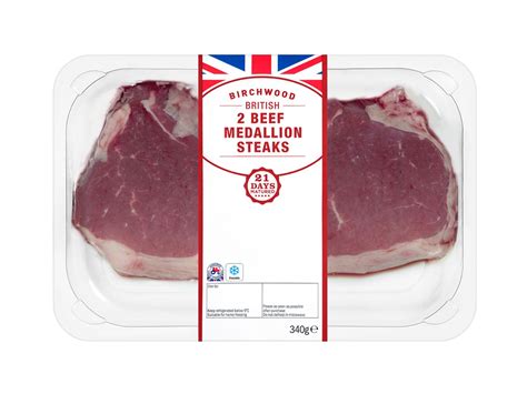 Birchwood British Beef Medallion Steaks Lidl Uk