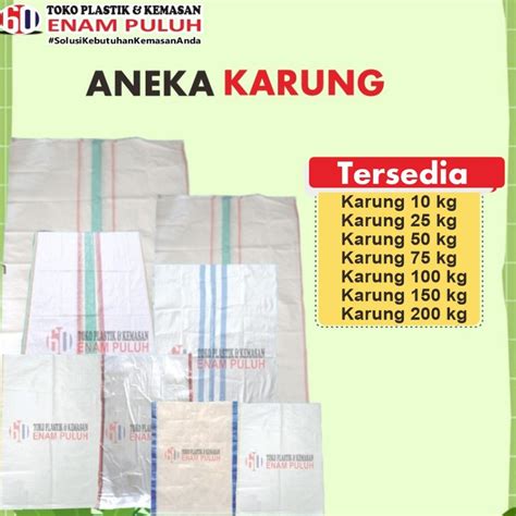 Jual Karung Plastik Baru Kg Kg Kg Kg Kg Kg Putih