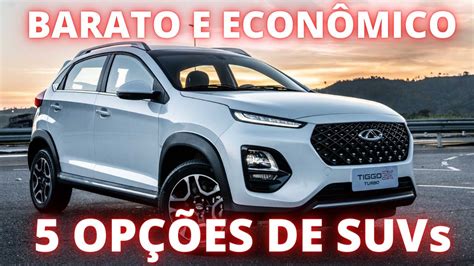 5 SUVS MAIS BARATOS E ECONÔMICOS DO BRASIL EM 2022 PREÇOS A PARTIR DE