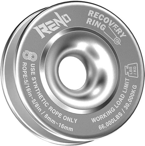 Reno Winch Snatch Recovery Ring Lbs Compatible With Off Road Atv