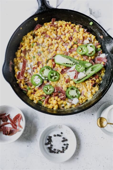 10 Minute Jalapeño Popper Creamed Corn With Bacon White Kitchen Red Wine