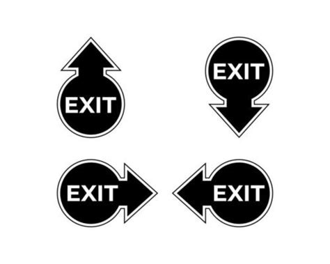 Exit Sign Vector Art, Icons, and Graphics for Free Download