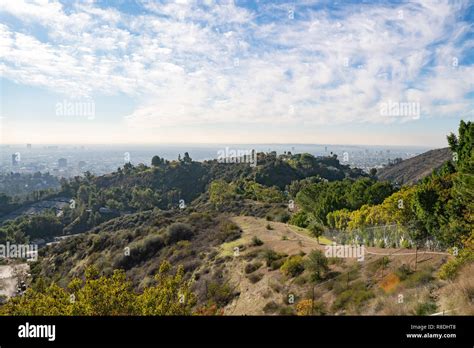 View Of Los Angeles From The Hollywood Hills Down Town La Hollywood