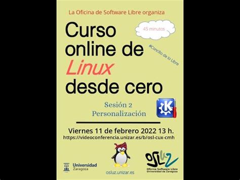 Curso Linux desde cero Sesión 2 Personalización YouTube