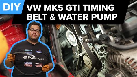 Volkswagen Mk5 GTI Timing Belt Water Pump Replacement DIY 2006 2008