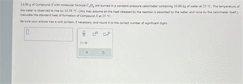 Solved 14 00g Of Compound X With Molecular Formula C5H8 Chegg