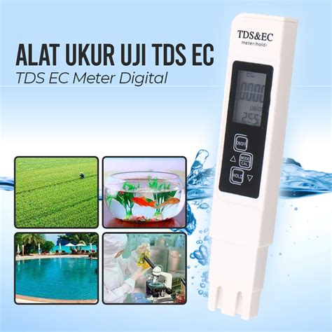 VKTECH Alat Ukur Uji TDS EC Meter Digital Air Minum Akuarium E 1