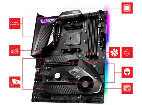 Msi Mpg X570 Gaming Pro Carbon Wifi Socket Am4 Amd X570 Ddr4pcie 4 0 M 2 Aandgbe Wifiandbluetooth