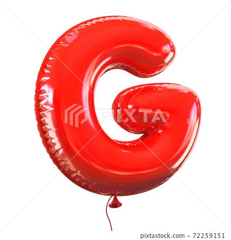 Red Balloon Font Letter G Stock Illustration Pixta